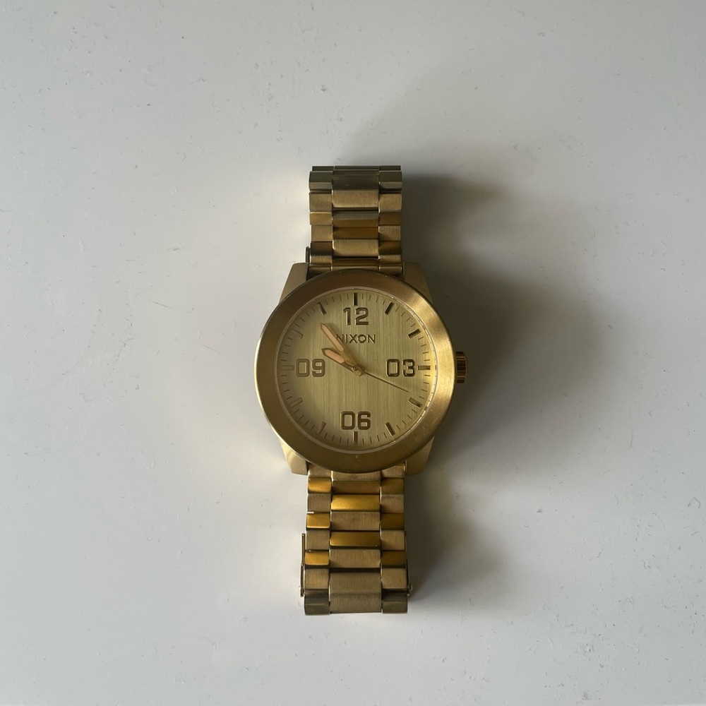 Gold Nixon (100 M Stainless Steel) Watch
